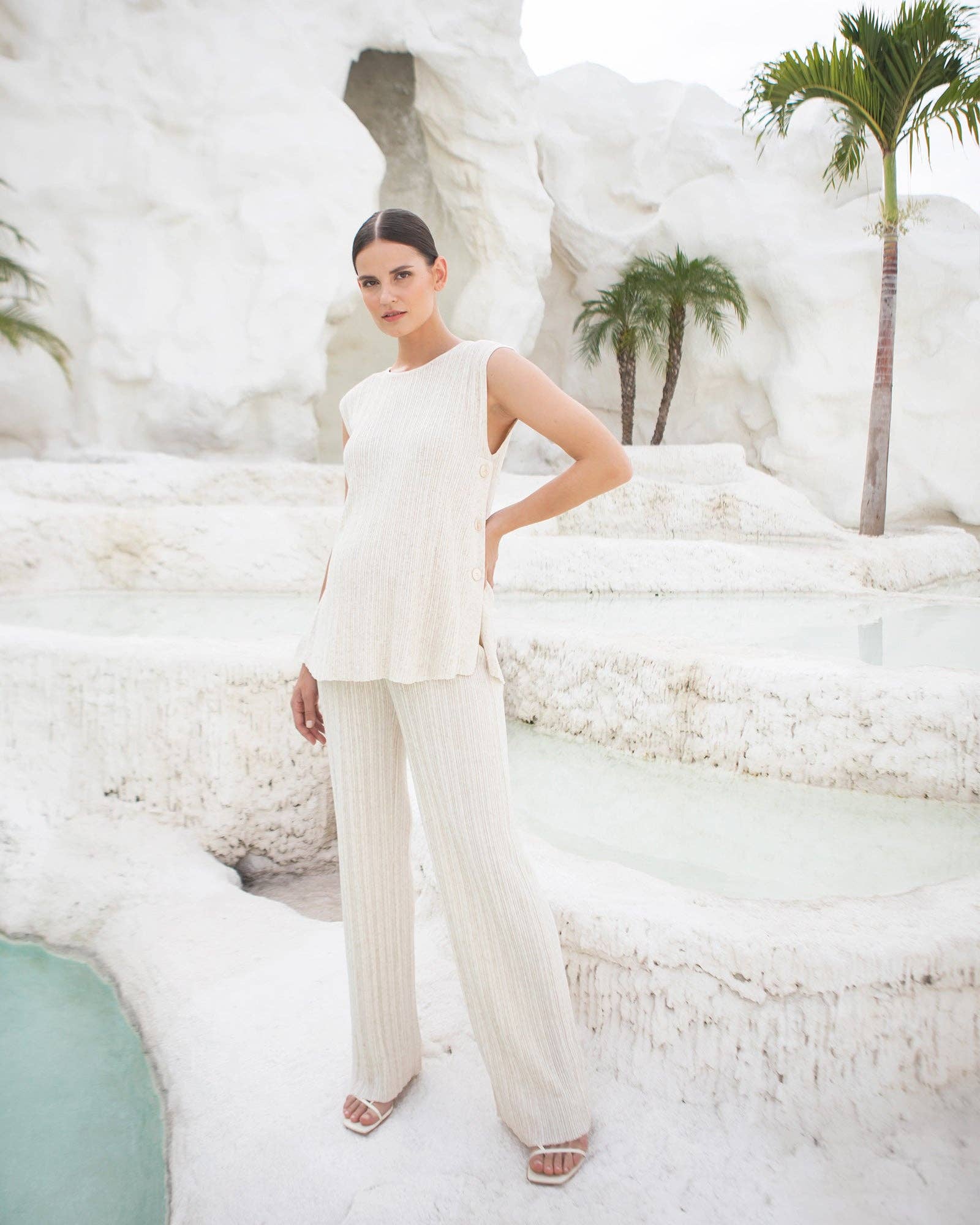 Collette Linen Knit Maternity Pants