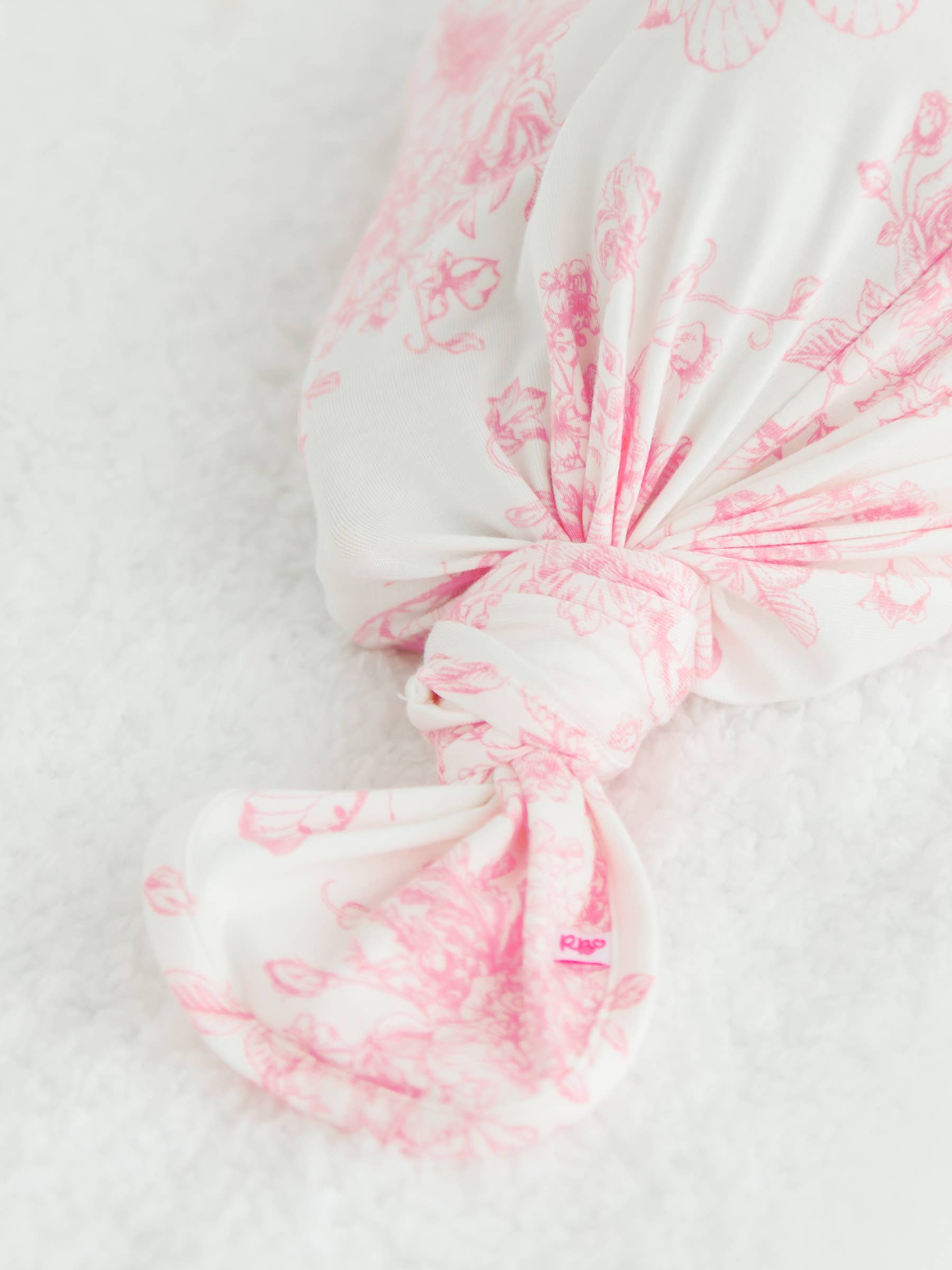 Ensemble pyjama et bonnet SoftSnooze™ pour bébé, en bambou rose papillon