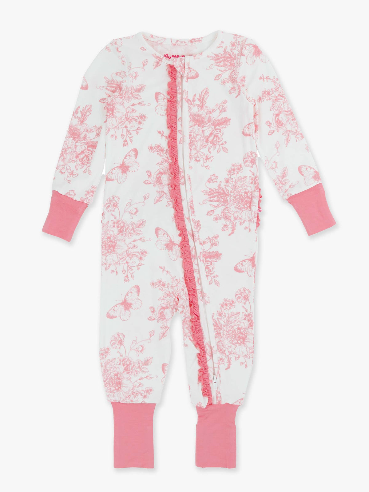 SoftSnooze™ Butterfly Garden Bamboo Ruffle Sleepe