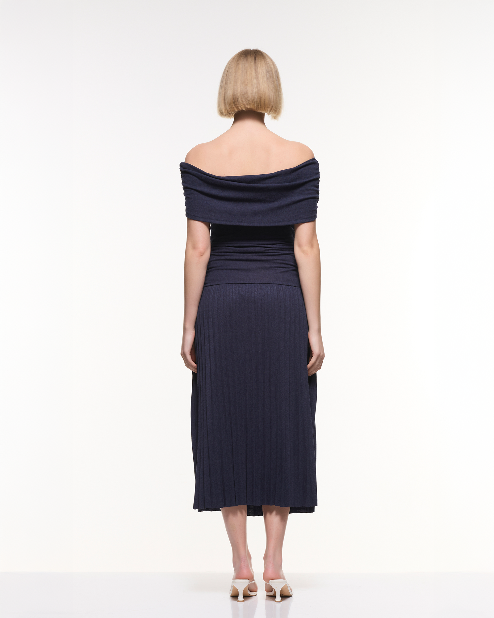 Off Shoulder Midi Dress