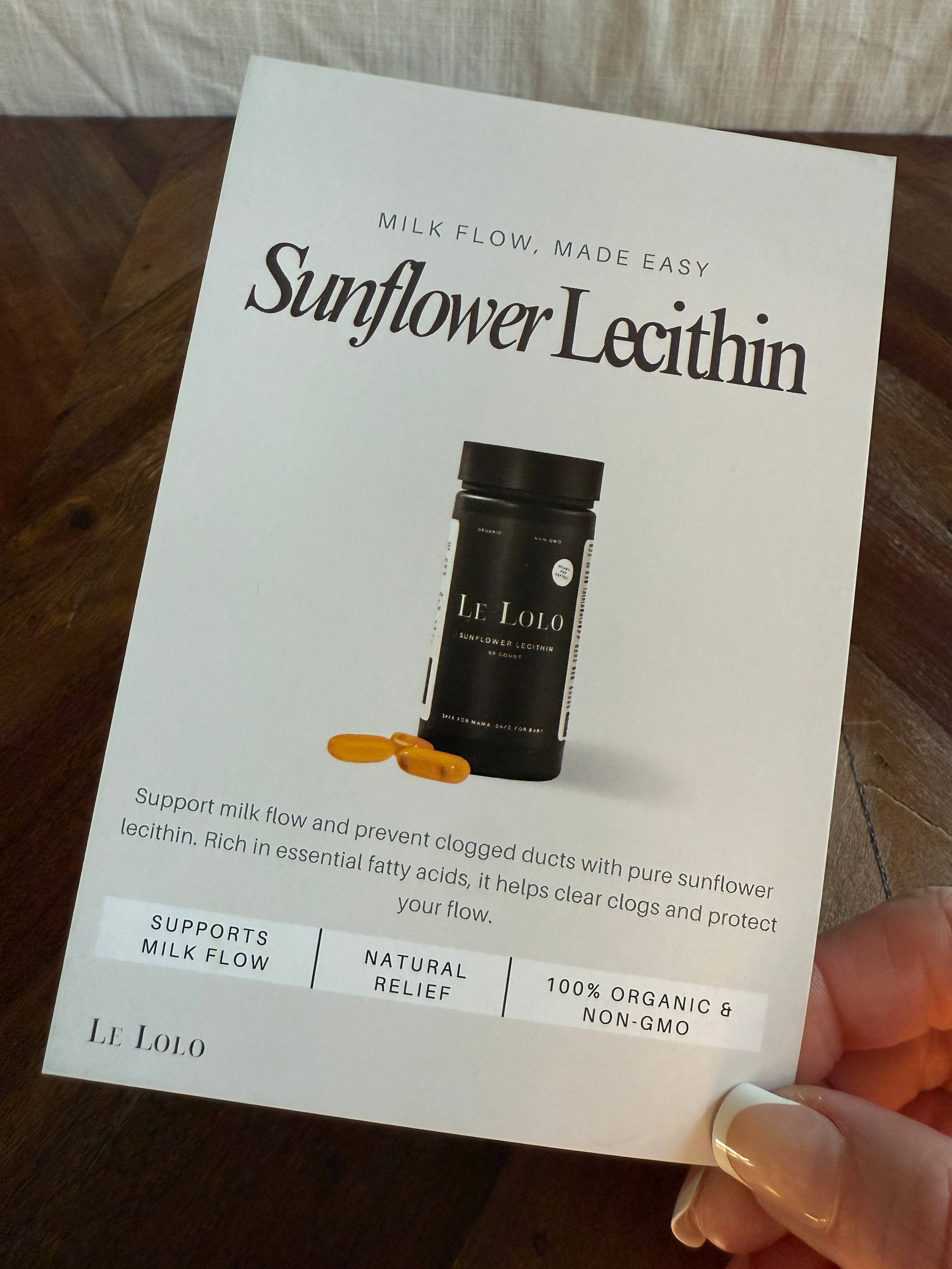 Gélules de lécithine de tournesol – Favorisent la lactation et préviennent l’obstruction des canaux lactifères