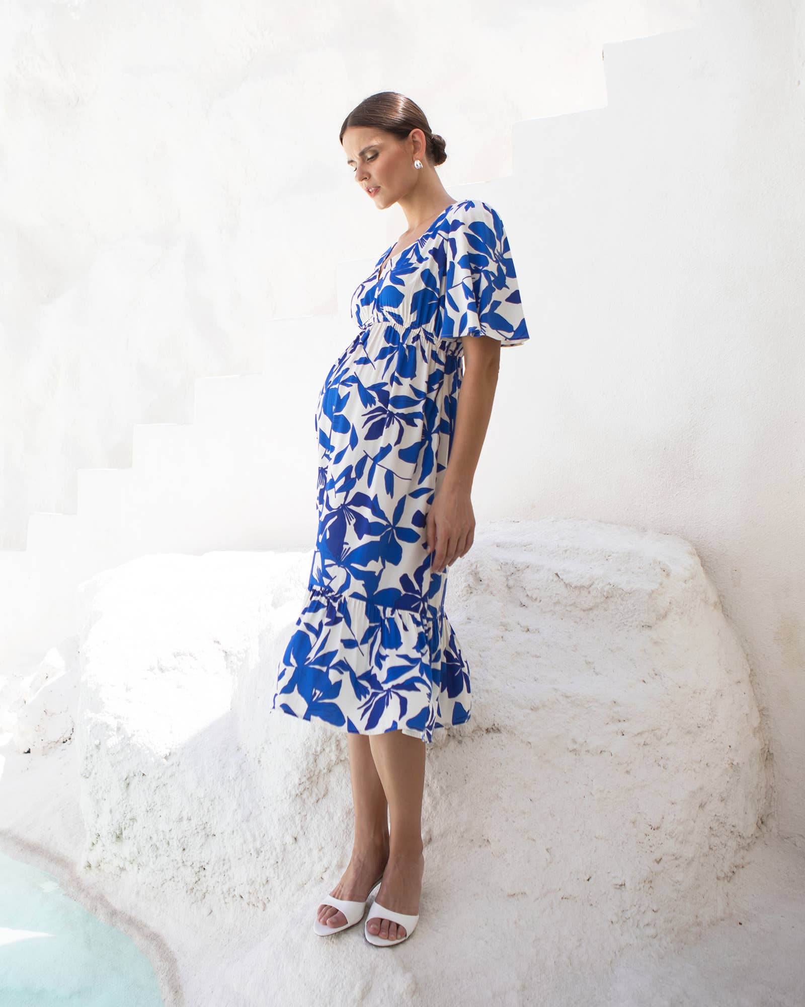 Anika Midi Feeding Dress