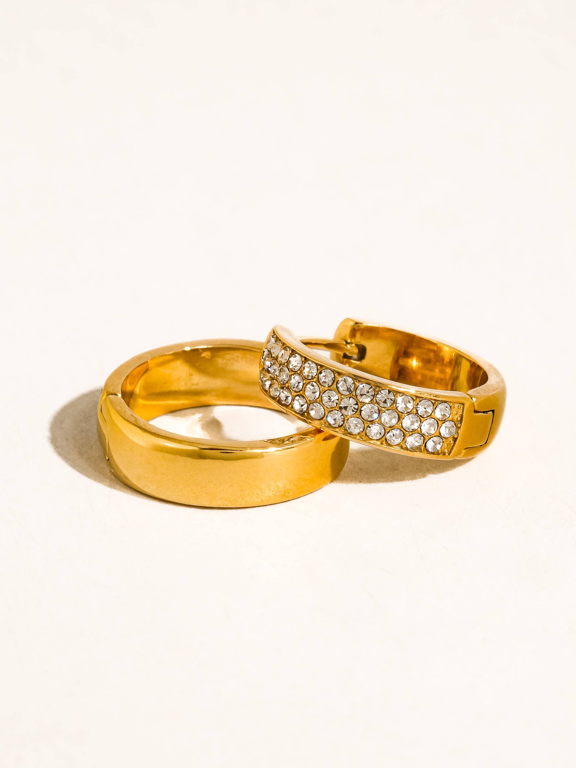 Zephira Pave Hoop Earrings