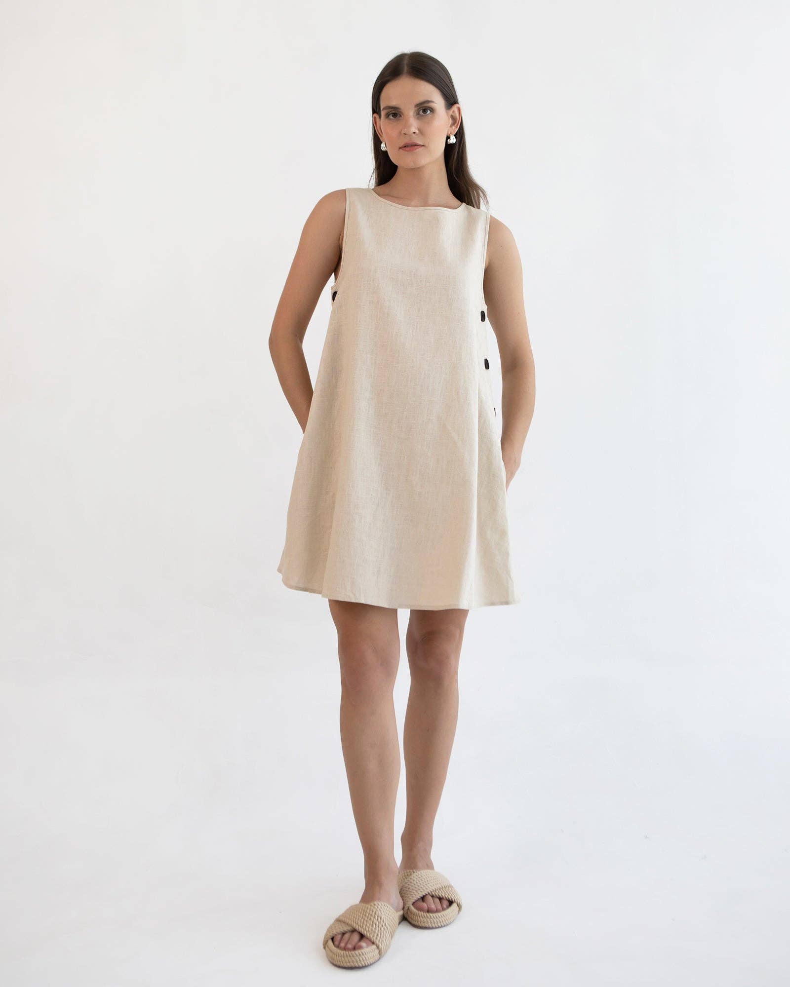 Robe d'allaitement en lin Maeve