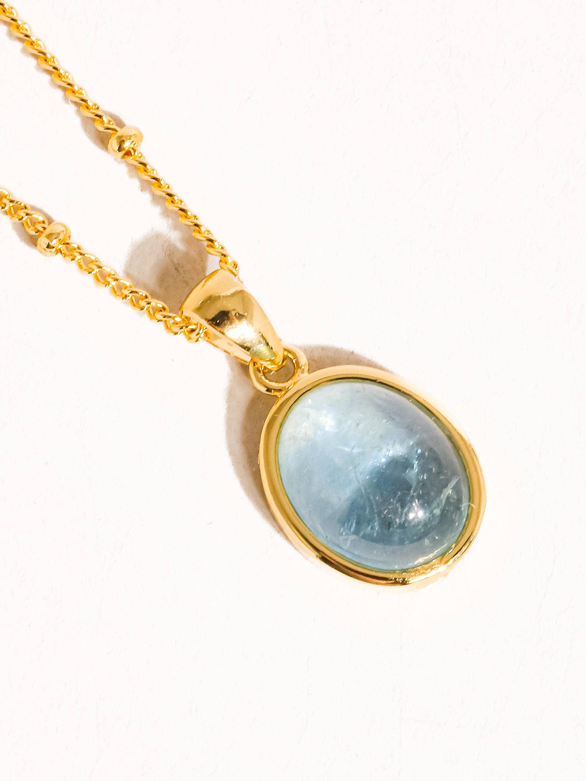 Caillou 18K Gold Assorted Natural Stone Necklace
