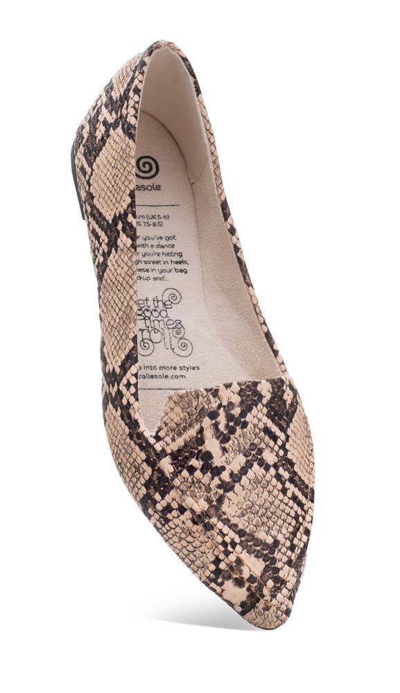 Mocassins Desert Diamond en similicuir imprimé serpent