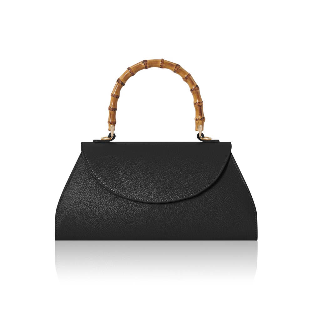 Sac cabas en cuir courbé, fabriqué à la main en Italie