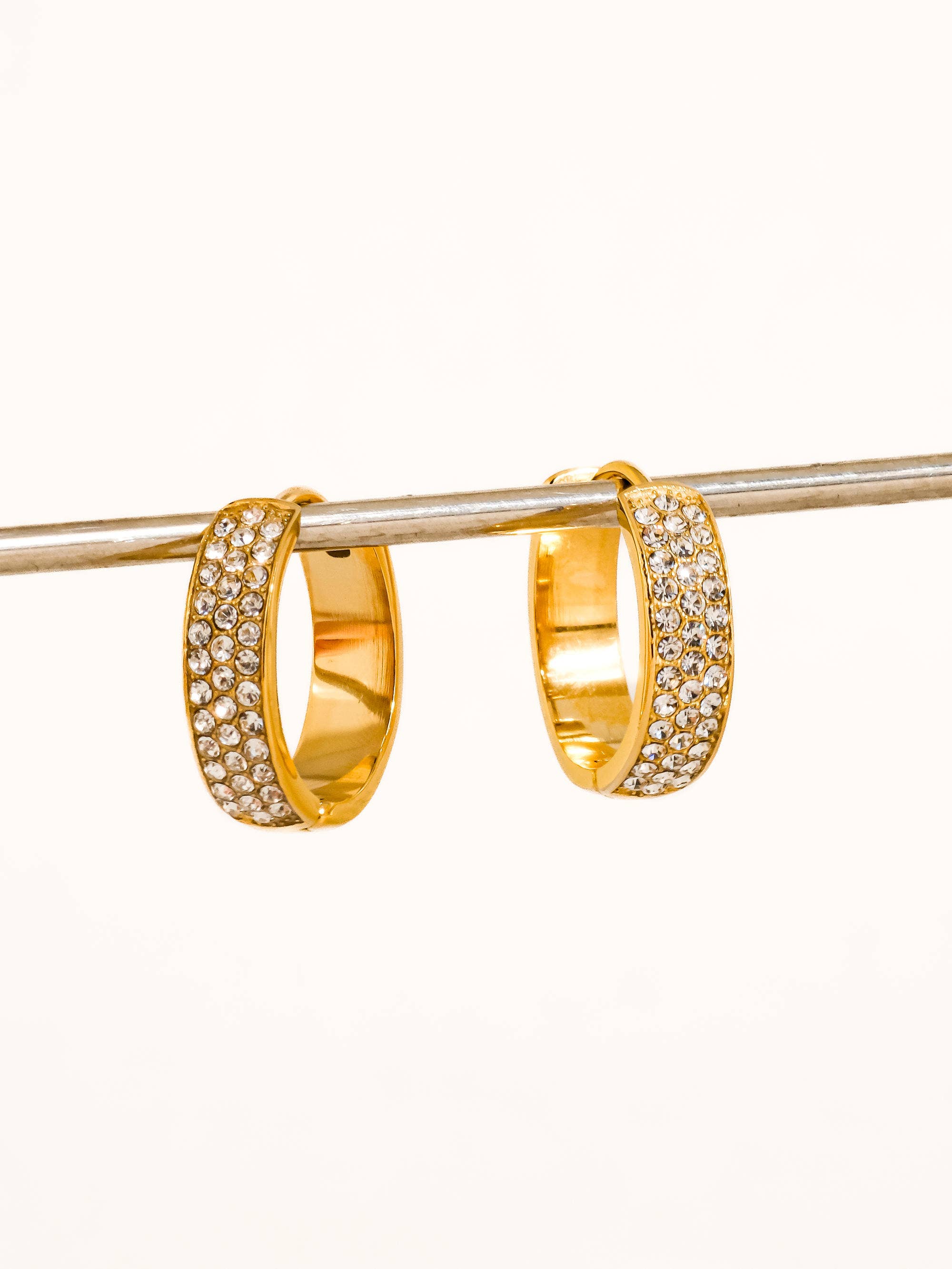 Zephira Pave Hoop Earrings