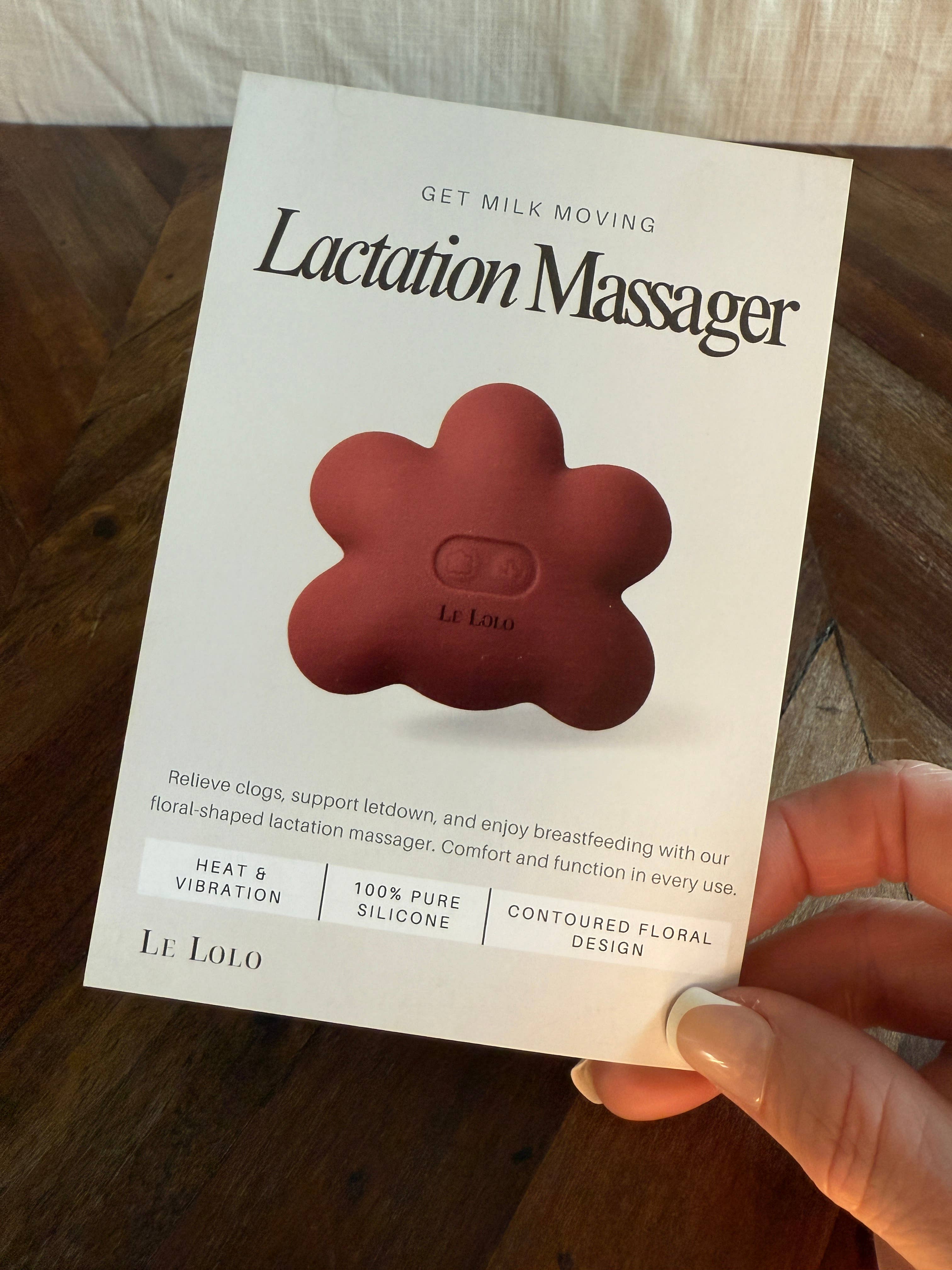 Lactation Massager – Breastfeeding Relief, Heat & Vibration Silicone