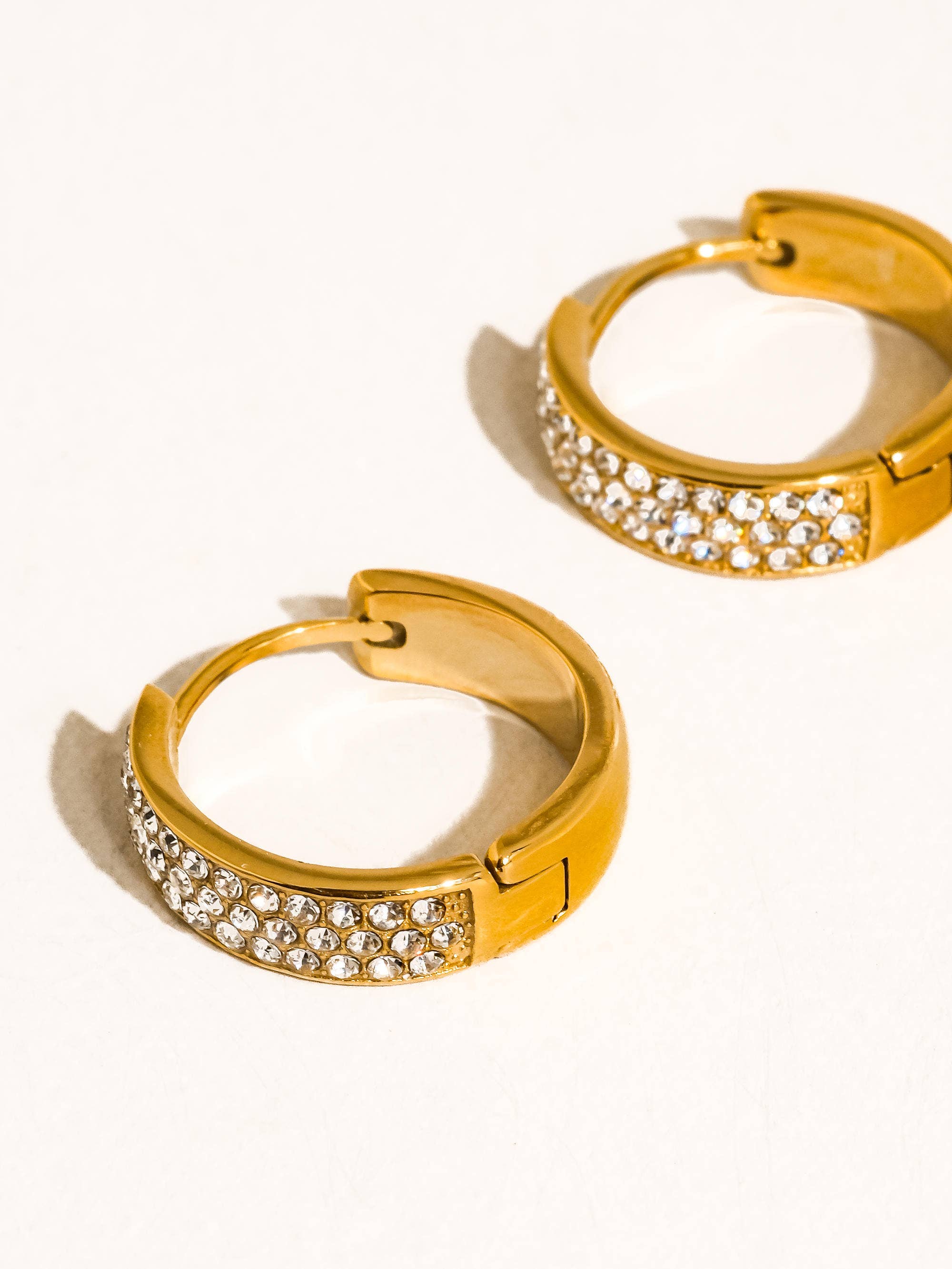 Zephira Pave Hoop Earrings