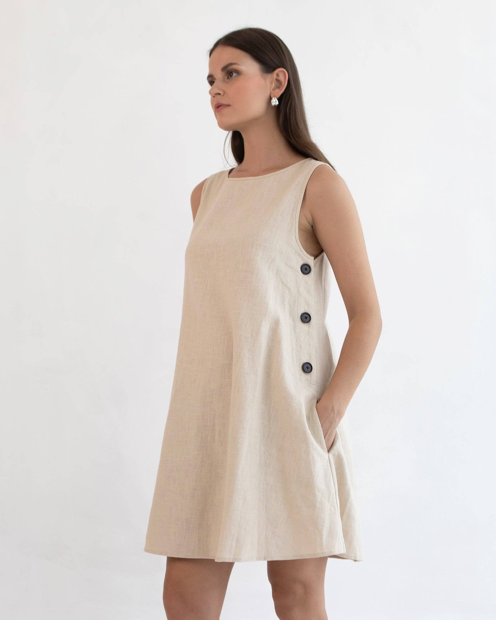 Robe d'allaitement en lin Maeve