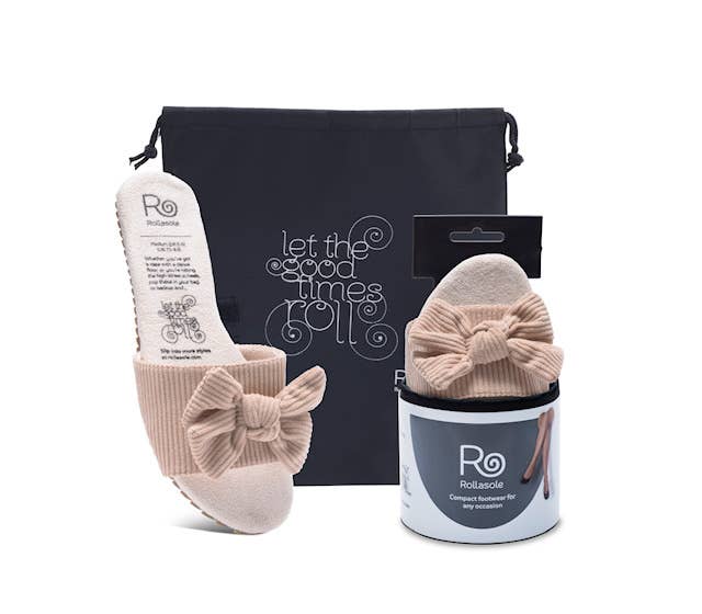 Sandales Honey Sandals – Sandales à enfiler en velours crème avec nœud