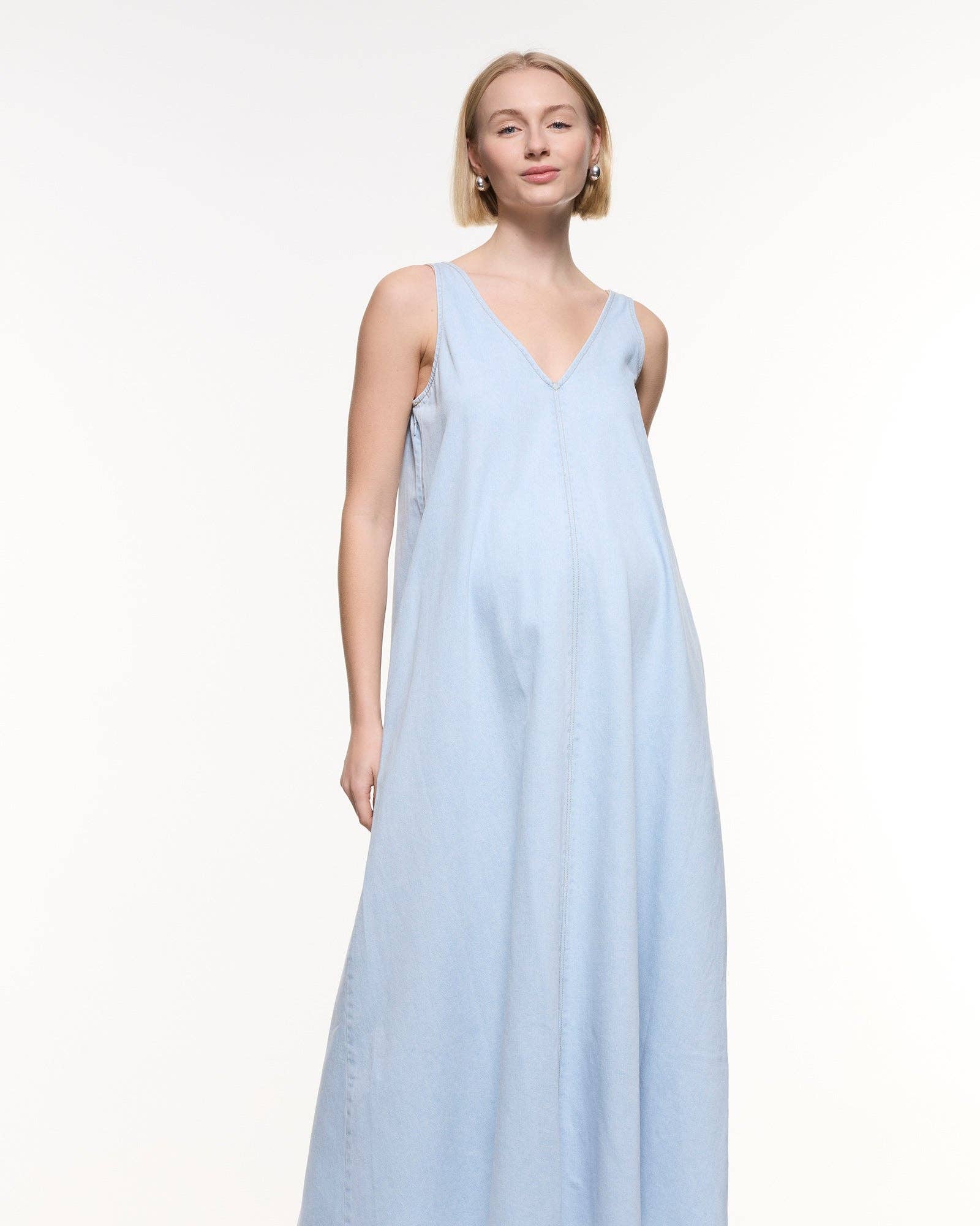 Robe longue en denim Emily