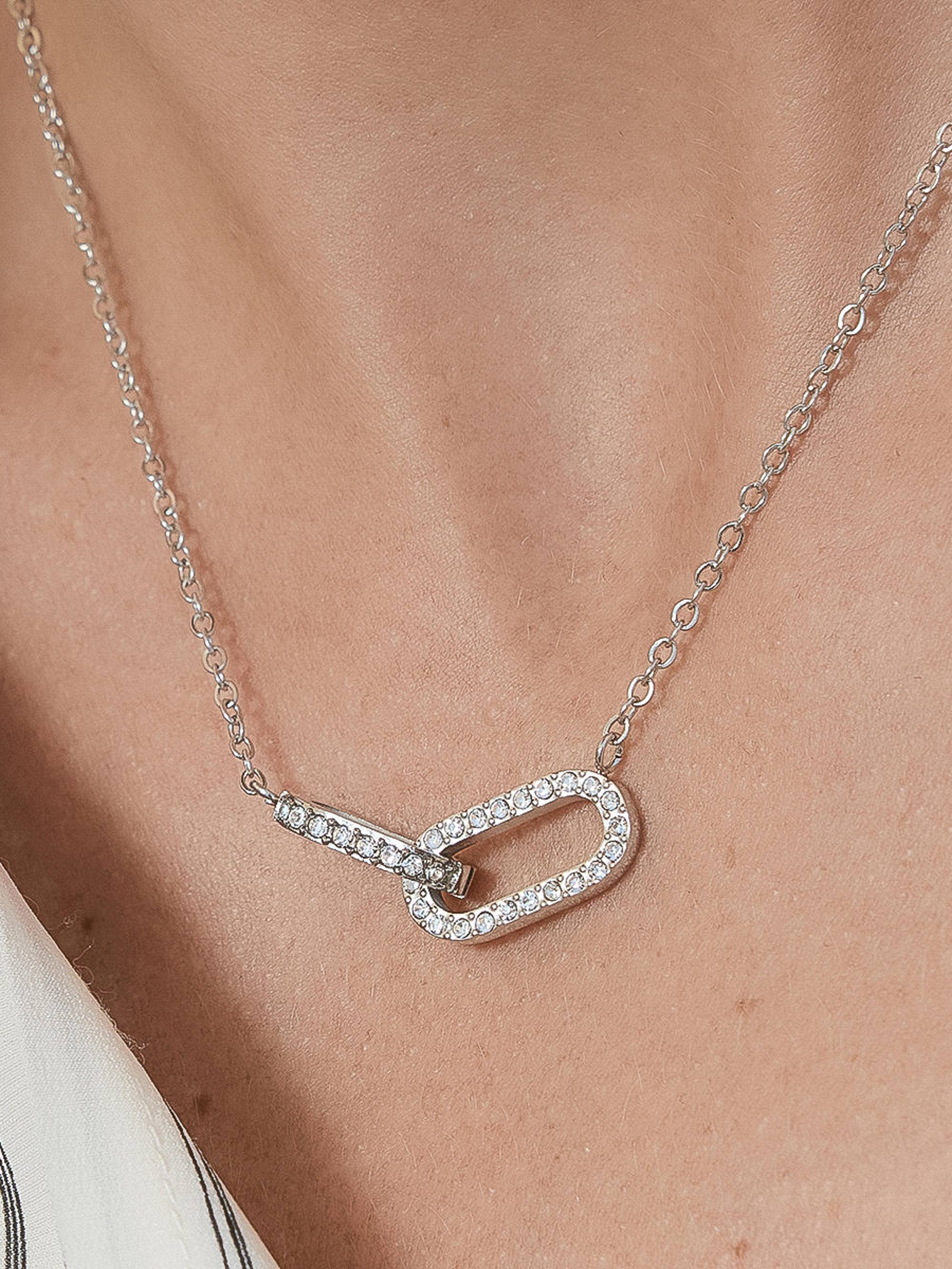 Priamo 18K Gold Pavé Chain Necklace