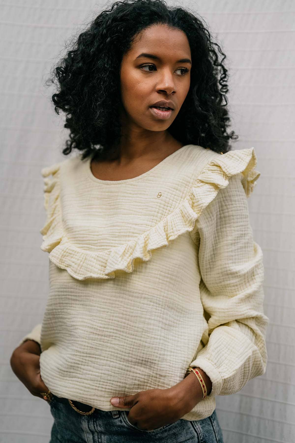 Bohémilk Organic Cotton Maternity + Nursing Blouse