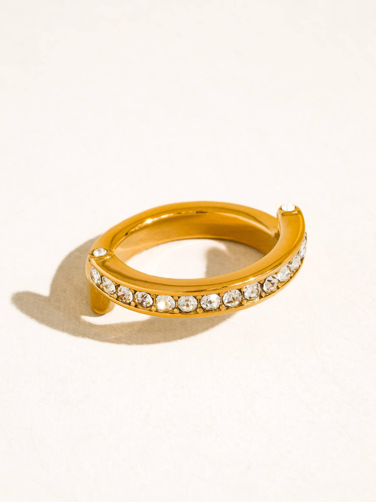 Oralia 18K Gold Pavé Band Ring