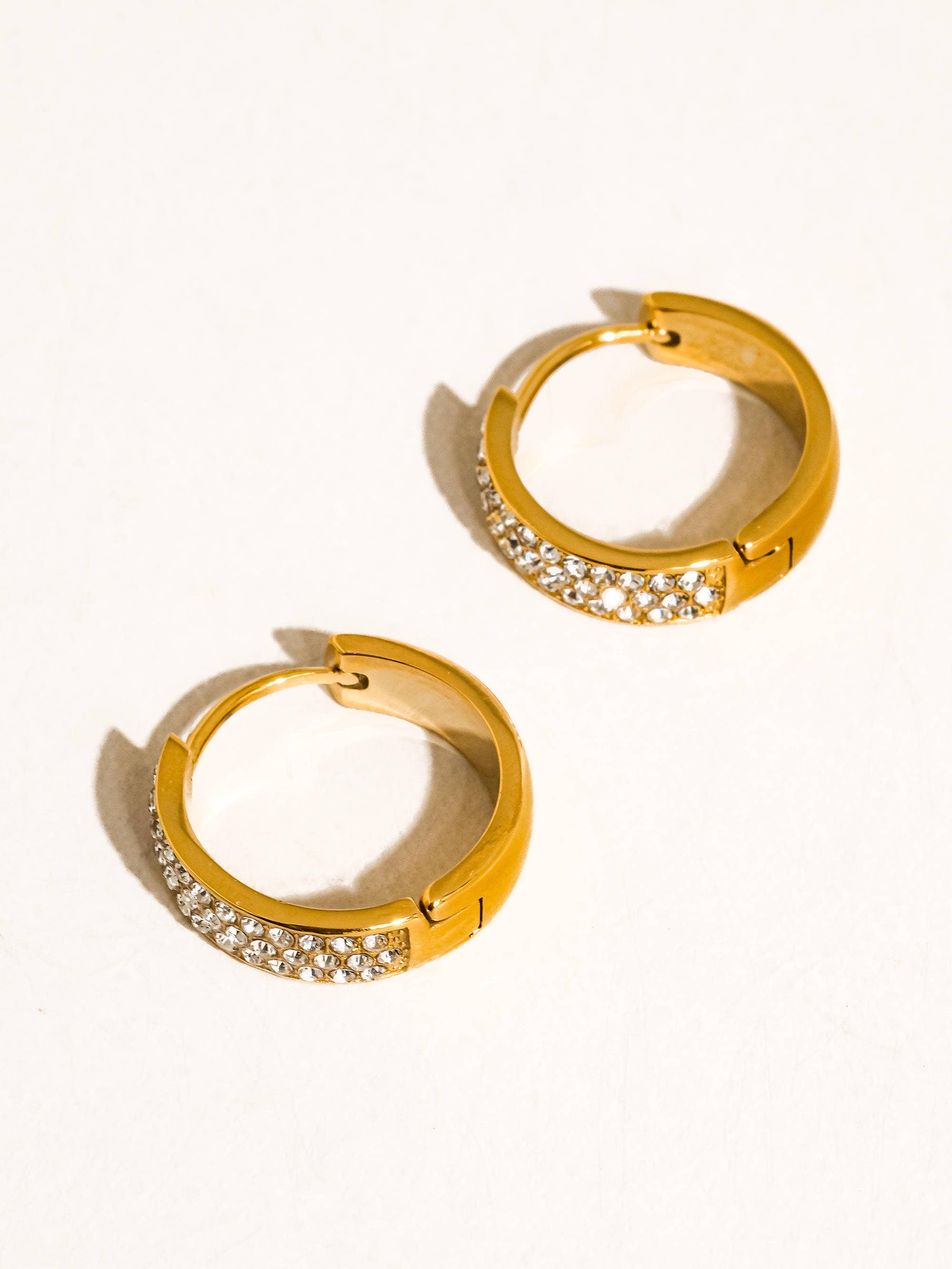 Zephira Pave Hoop Earrings