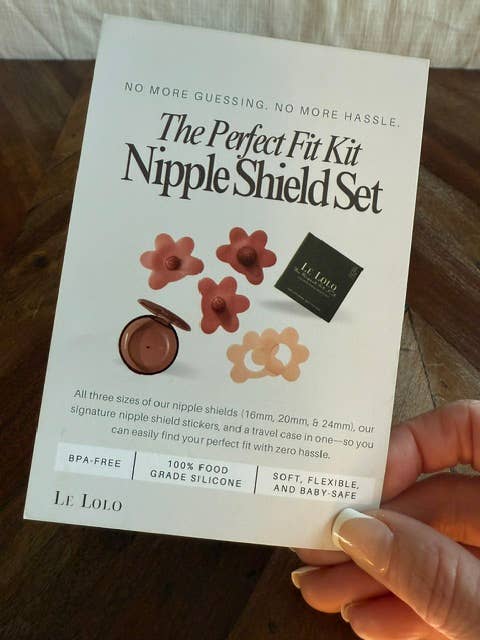 Nipple Shield Set, 3 sizes in 1