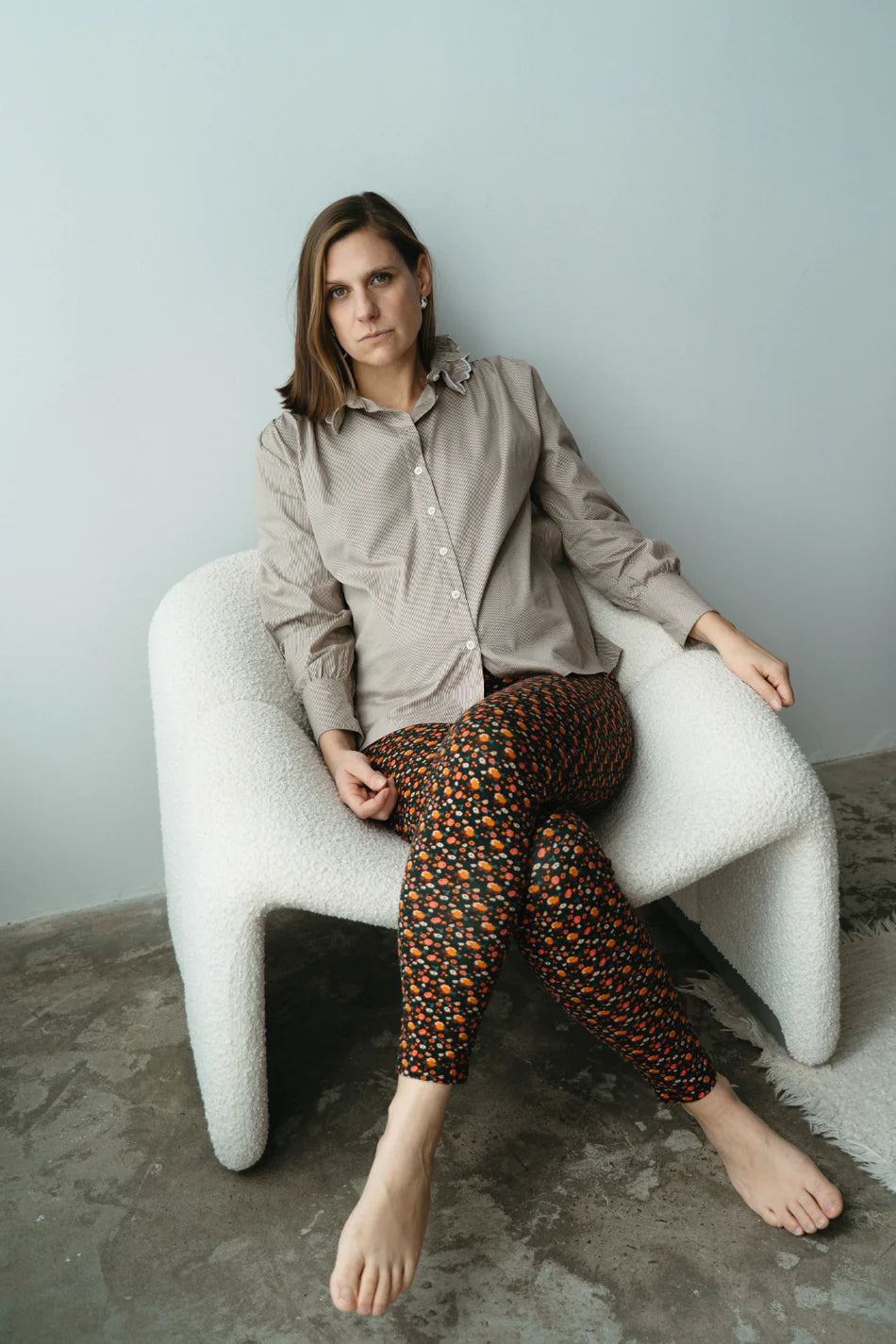 Leggings de maternité fleuris Leander